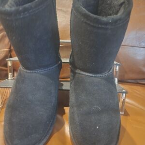 BearPaw Black Kids Boots